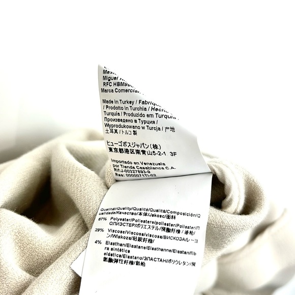 BOSS Hugo Boss Kallmi Beige Sleeveless Tie-Waist Trench Coat - Picture 15 of 15